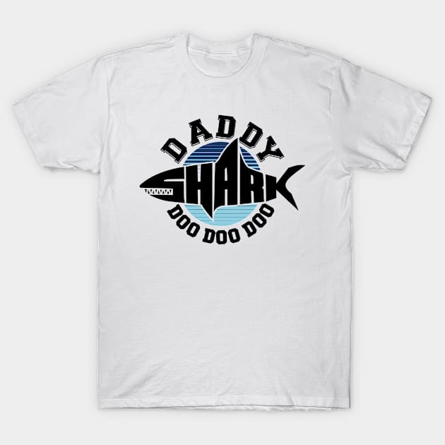 Father - Best Dad - Daddy Shark - pos T-Shirt by ShirzAndMore